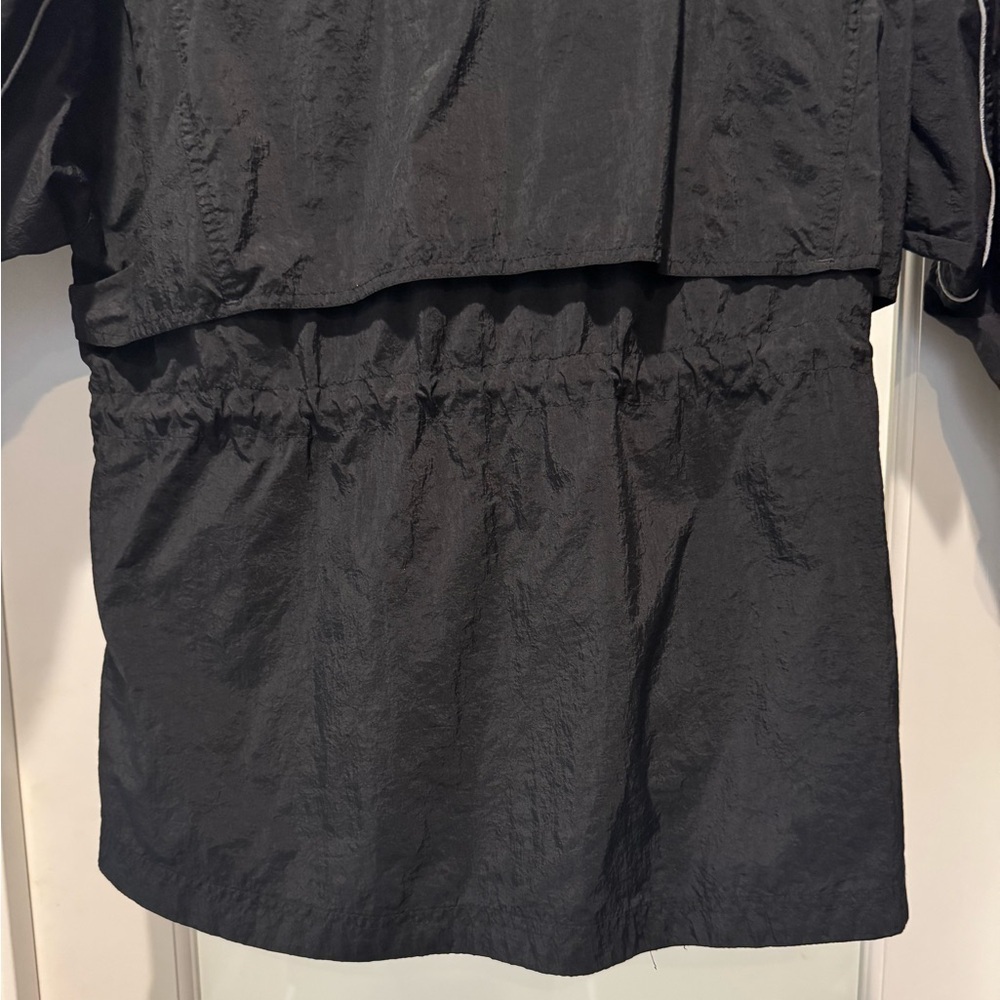 Reebok Black Windbreaker Jacket Size L Unisex Zip Front Outdoor - Picture 11 of 16